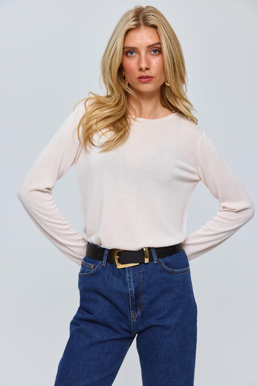 Essential Fine Knit Blouse