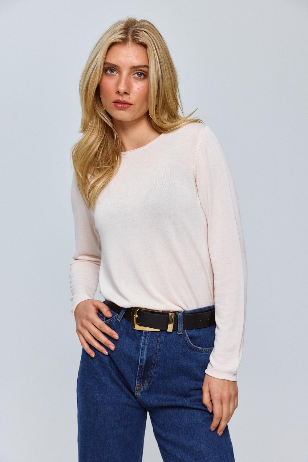 Essential Fine Knit Blouse