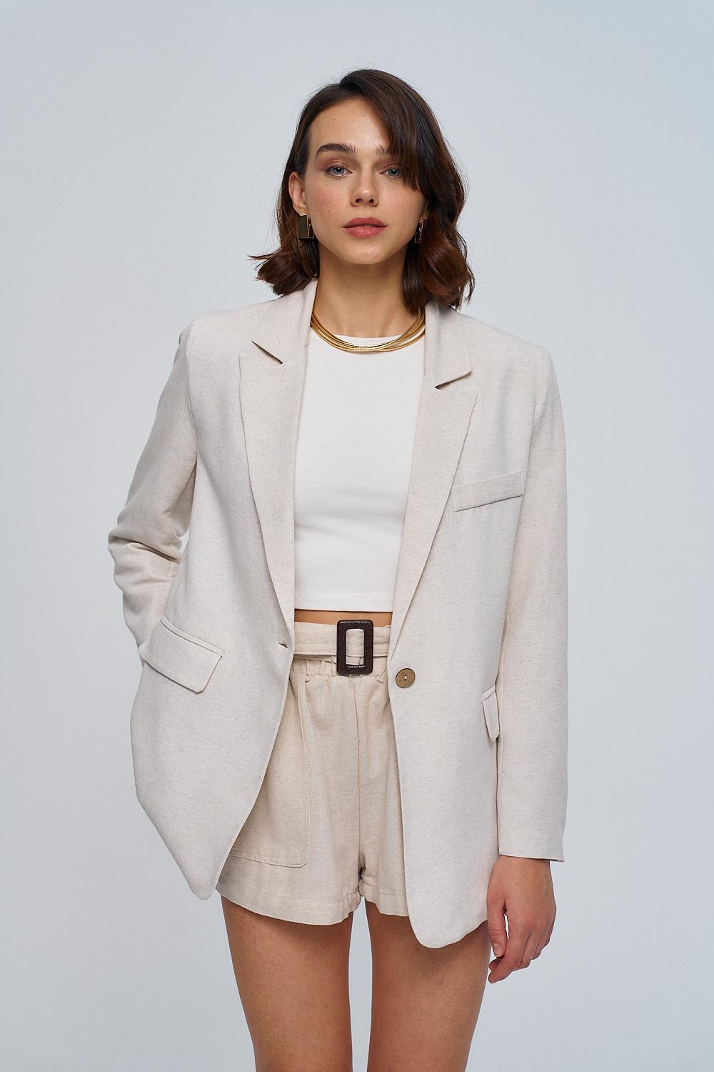 Linnen Luxe Zomer Blazer