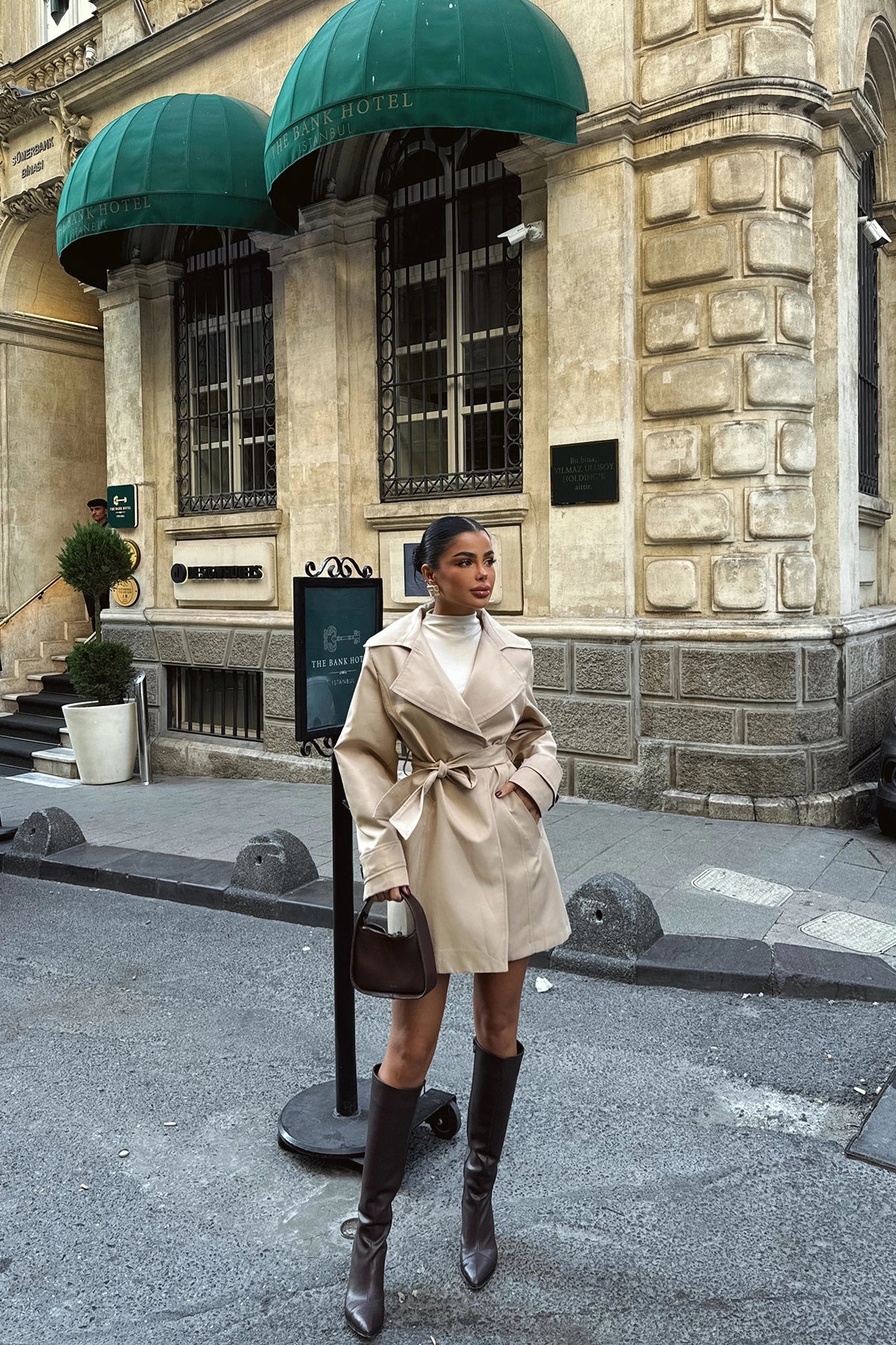 The Parisian Charm Cream Lapel Trench